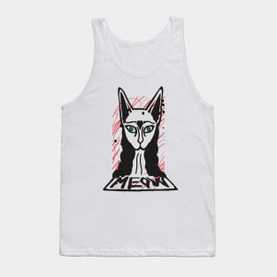 MEOW BACK PRINT Tank Top